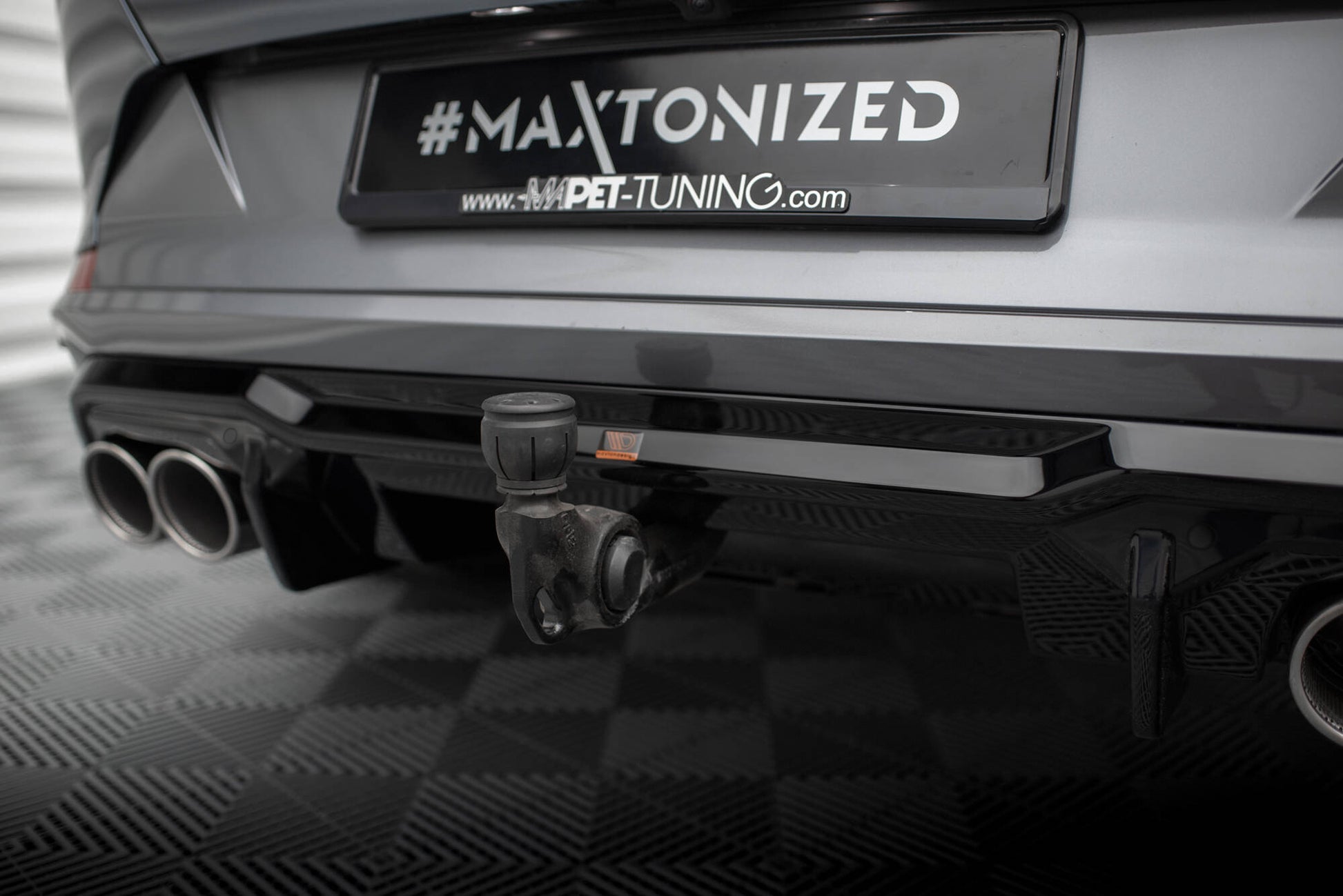 Diffusor Heck Ansatz V.3 für Cupra Formentor VZ  Mk1 / Mk1 Facelift schwarz Hochglanz