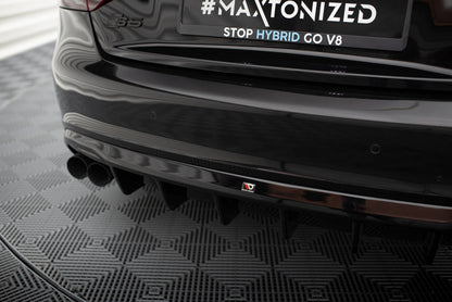 Diffusor Heck Ansatz für Audi S5 Coupe / Cabrio S-Line 8T