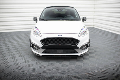Front Ansatz V.3 für Ford Fiesta Mk8 ST / ST-Line schwarz Hochglanz