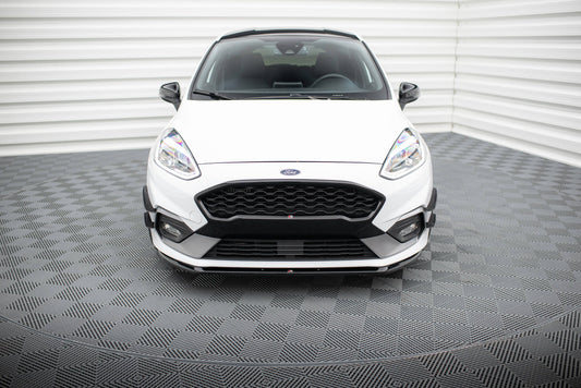 Front Ansatz V.3 für Ford Fiesta Mk8 ST / ST-Line schwarz Hochglanz