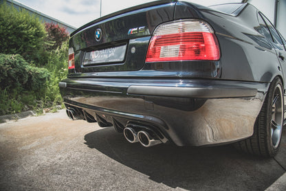 Diffusor Heck Ansatz für BMW M5  / 5 M-Paket E39 schwarz Hochglanz