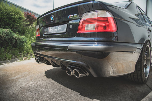 Diffusor Heck Ansatz für BMW M5  / 5 M-Paket E39 schwarz Hochglanz