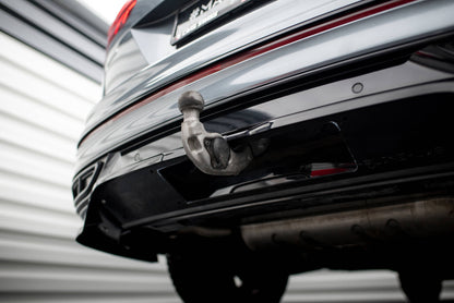 Mittlerer Cup Diffusor DTM Look Heck Ansatz für VW Tiguan Allspace R-Line Mk2 Facelift schwarz Hochglanz