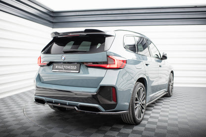 Mittlerer Cup Diffusor DTM Look Heck Ansatz für BMW X1 M-Paket U11 schwarz Hochglanz