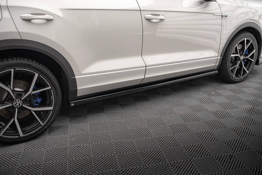 Seitenschweller Ansatz für VW T-Roc R / R-Line Mk1  schwarz Hochglanz