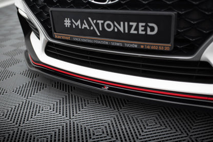 Front Splitter V.2 Hyundai I30 N Mk3 Hatchback / Fastback schwarz Hochglanz