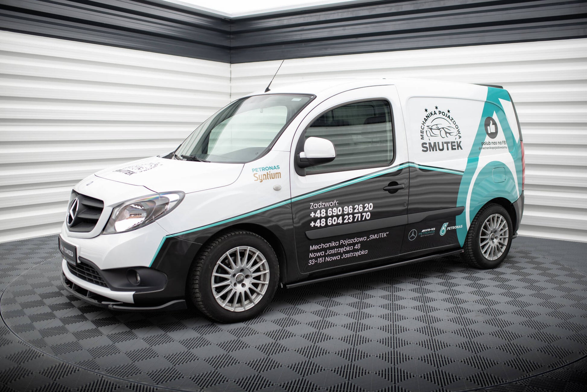 Seitenschweller Ansatz für Mercedes-Benz Citan W415 schwarz Hochglanz