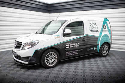 Seitenschweller Ansatz für Mercedes-Benz Citan W415 schwarz Hochglanz