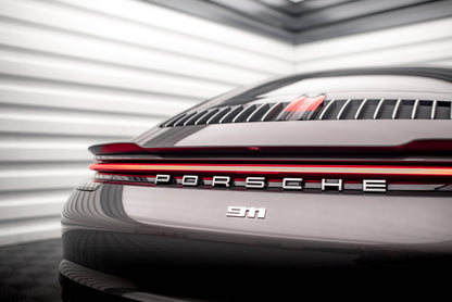 Spoiler CAP für Porsche 911 Carrera 4S 992 schwarz Hochglanz