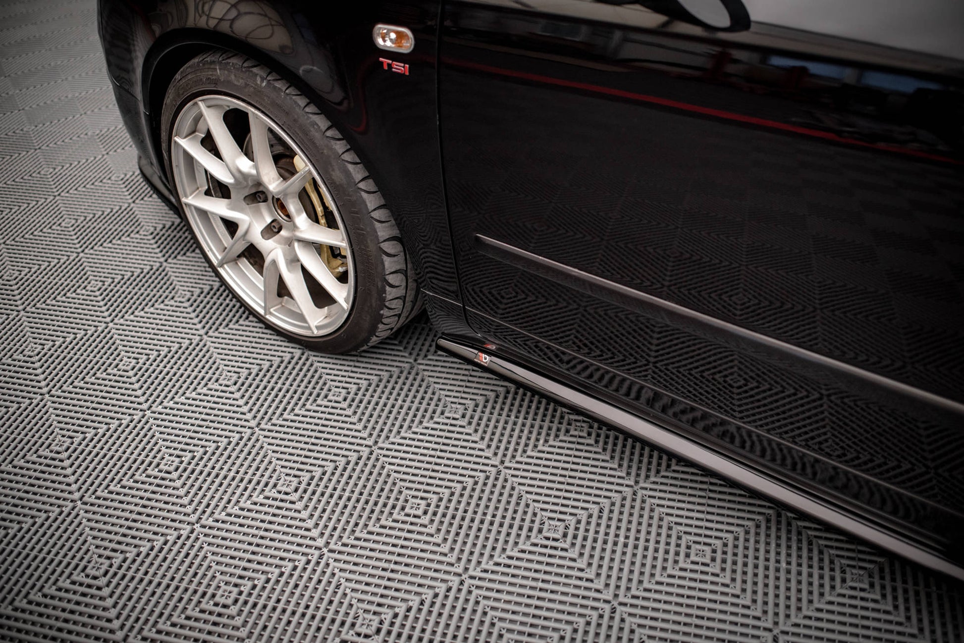 Seitenschweller Ansatz für Seat Exeo Carbon Look