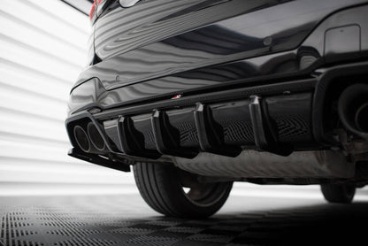 Diffusor Heck Ansatz für BMW X3 M F97 / F97 Facelift schwarz Hochglanz