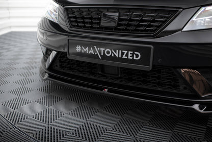 Front Ansatz V.2 für Seat Leon Mk3 Facelift schwarz Hochglanz