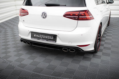 Heckansatz VW GOLF 7 R im DTM LOOK schwarz Hochglanz