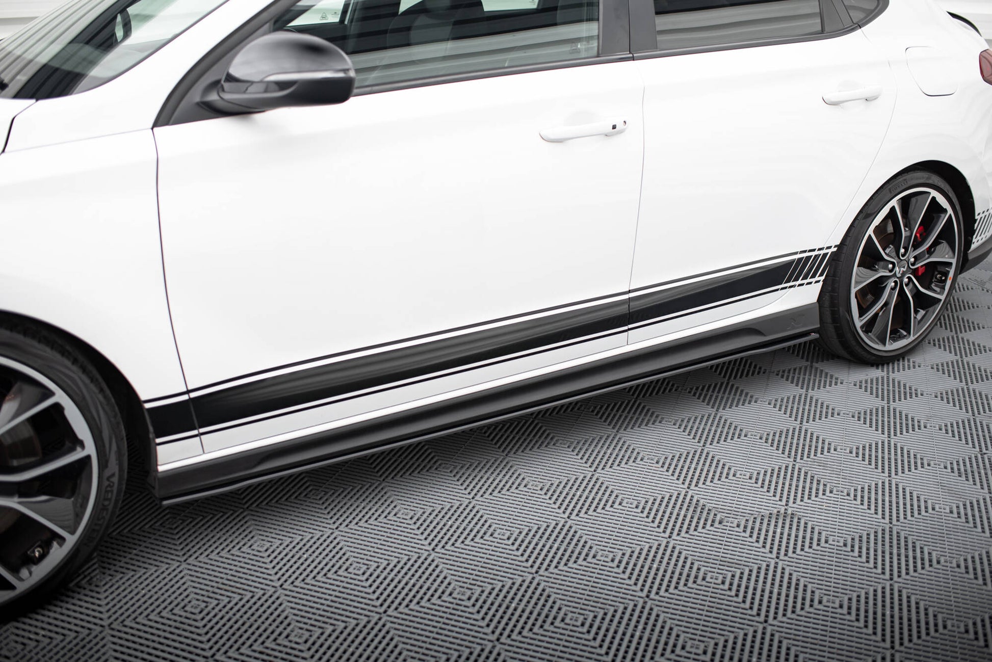 Street Pro Seitenschweller Ansatz für V.1 für Hyundai I30 N Mk3 / Mk3 FL Hatchback / Fastback