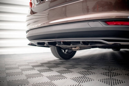 Mittlerer Cup Diffusor DTM Look Heck Ansatz für Fiat Tipo S Limousine Mk1 schwarz Hochglanz