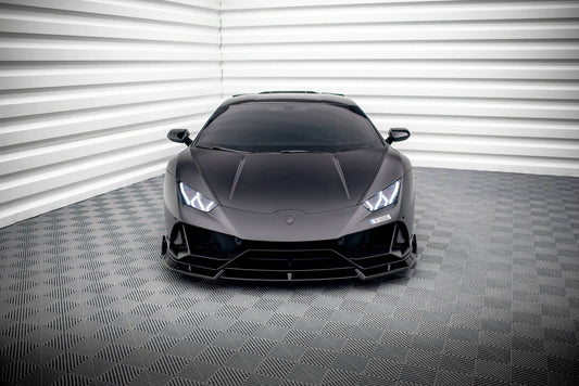 Front Ansatz für Lamborghini Huracan EVO AWD schwarz Hochglanz