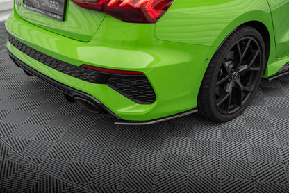 Set od Carbon Splitters Audi RS3 8Y Limousine schwarz matt