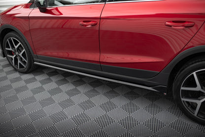Seitenschweller Ansatz für Seat Arona FR Mk1 schwarz Hochglanz