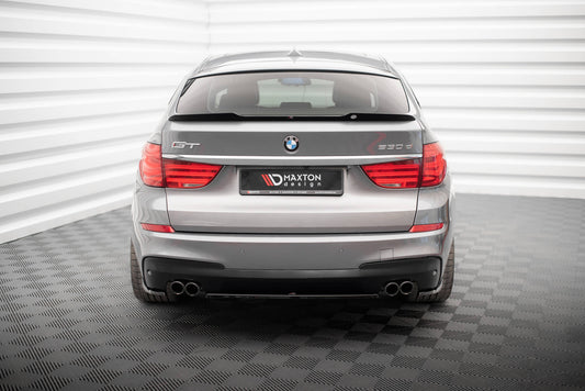 Heck Ansatz Flaps Diffusor für BMW 5er GT M-Paket F07 schwarz Hochglanz