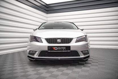 Front Ansatz V.2 für Seat Leon Mk3 schwarz Hochglanz