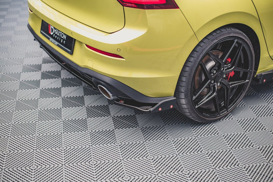 Heck Ansatz Flaps Diffusor V.1 +Flaps für Volkswagen Golf 8 GTI Clubsport