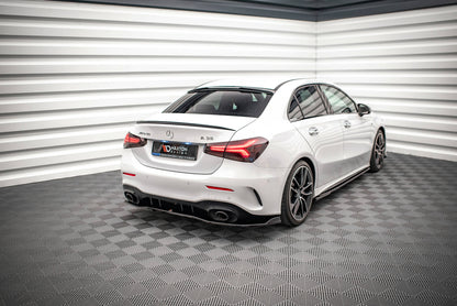 Heckscheiben Spoiler für Mercedes A AMG-Line / A35 Limousine V177 schwarz Hochglanz
