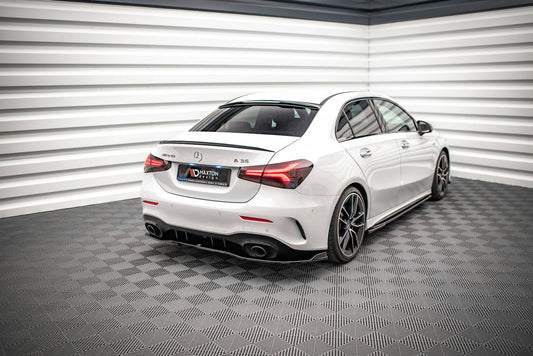 Heckscheiben Spoiler für Mercedes A AMG-Line / A35 Limousine V177 schwarz Hochglanz