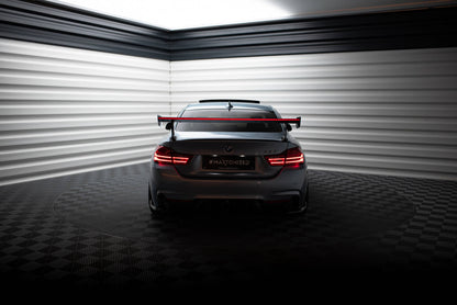Carbon Spoiler With External Brackets Uprights + LED BMW 4er F32 / 4 F32 M-Paket Coupe