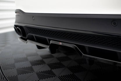 Mittlerer Cup Diffusor DTM Look Heck Ansatz für Mercedes-AMG GLE 53 / 63 W167 / W167 Facelift schwarz Hochglanz