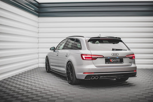Spoiler CAP V.2 für Audi S4 / A4 S-Line Avant B9  schwarz Hochglanz