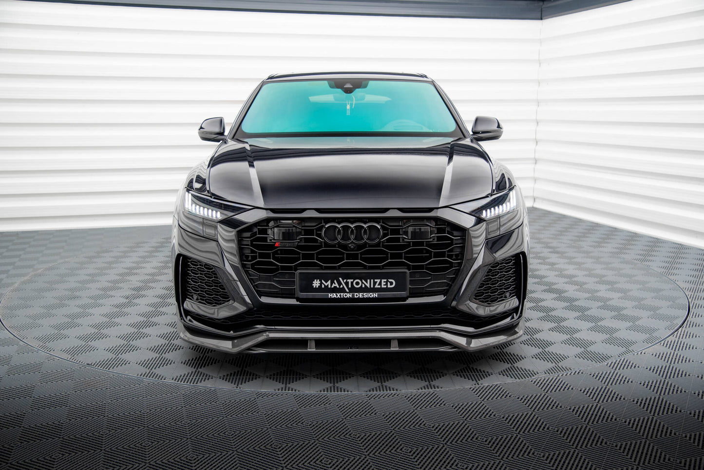 Set of Carbon Splitters Audi RSQ8 Mk1 schwarz matt