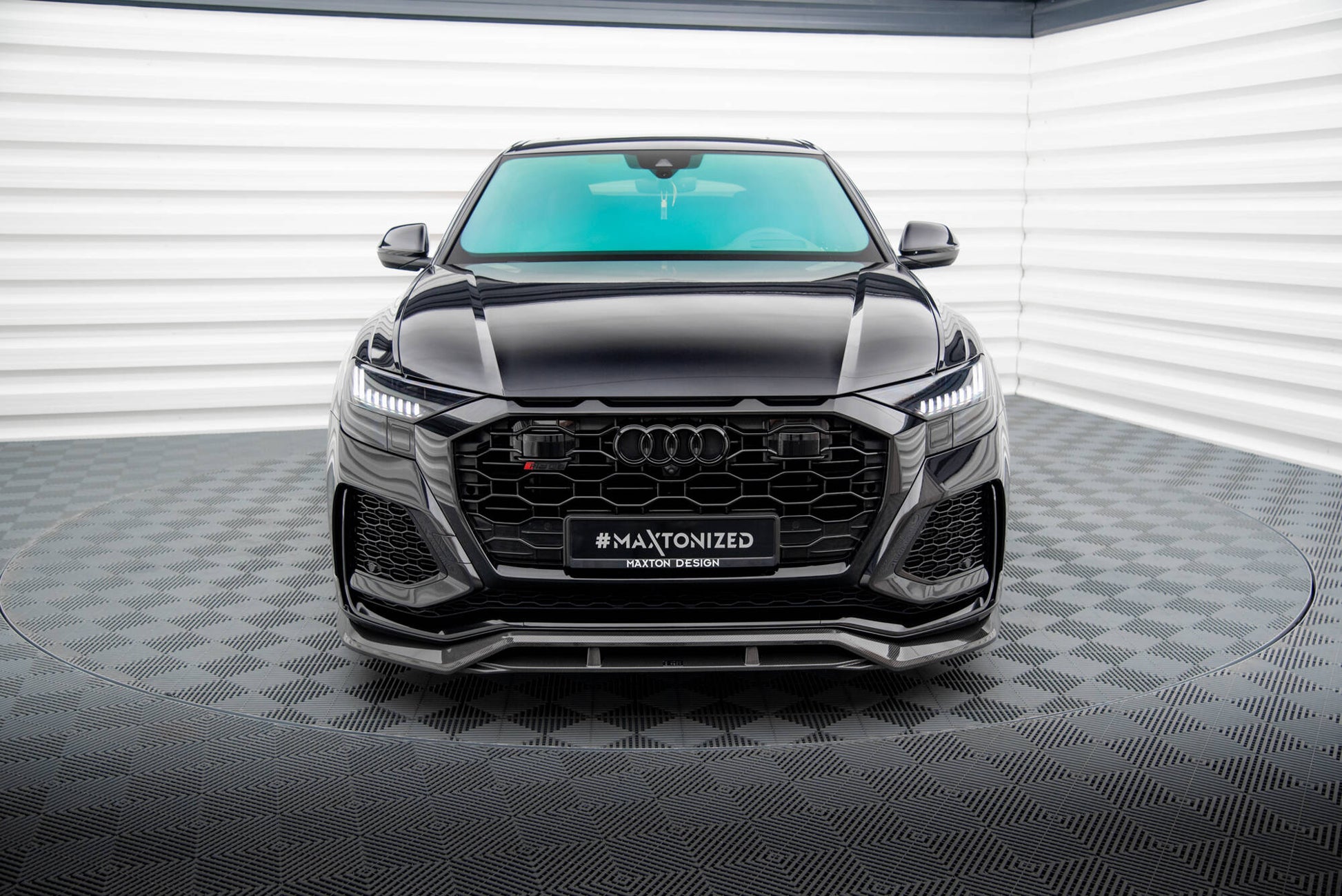 Set of Carbon Splitters Audi RSQ8 Mk1 schwarz matt