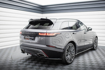 Mittlerer Cup Diffusor DTM Look Heck Ansatz für V.1 Land Rover Range Rover Velar R-Dynamic Mk1 schwarz Hochglanz