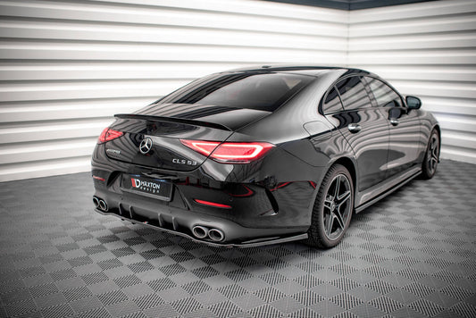 Mittlerer Cup Diffusor DTM Look Heck Ansatz für Mercedes-AMG CLS 53 C257 schwarz Hochglanz