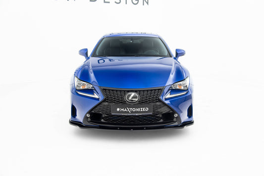 Front Ansatz V.2 für Lexus RC Mk1 schwarz Hochglanz
