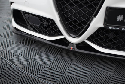 Front Ansatz für Alfa Romeo Giulia Quadrifoglio schwarz Hochglanz