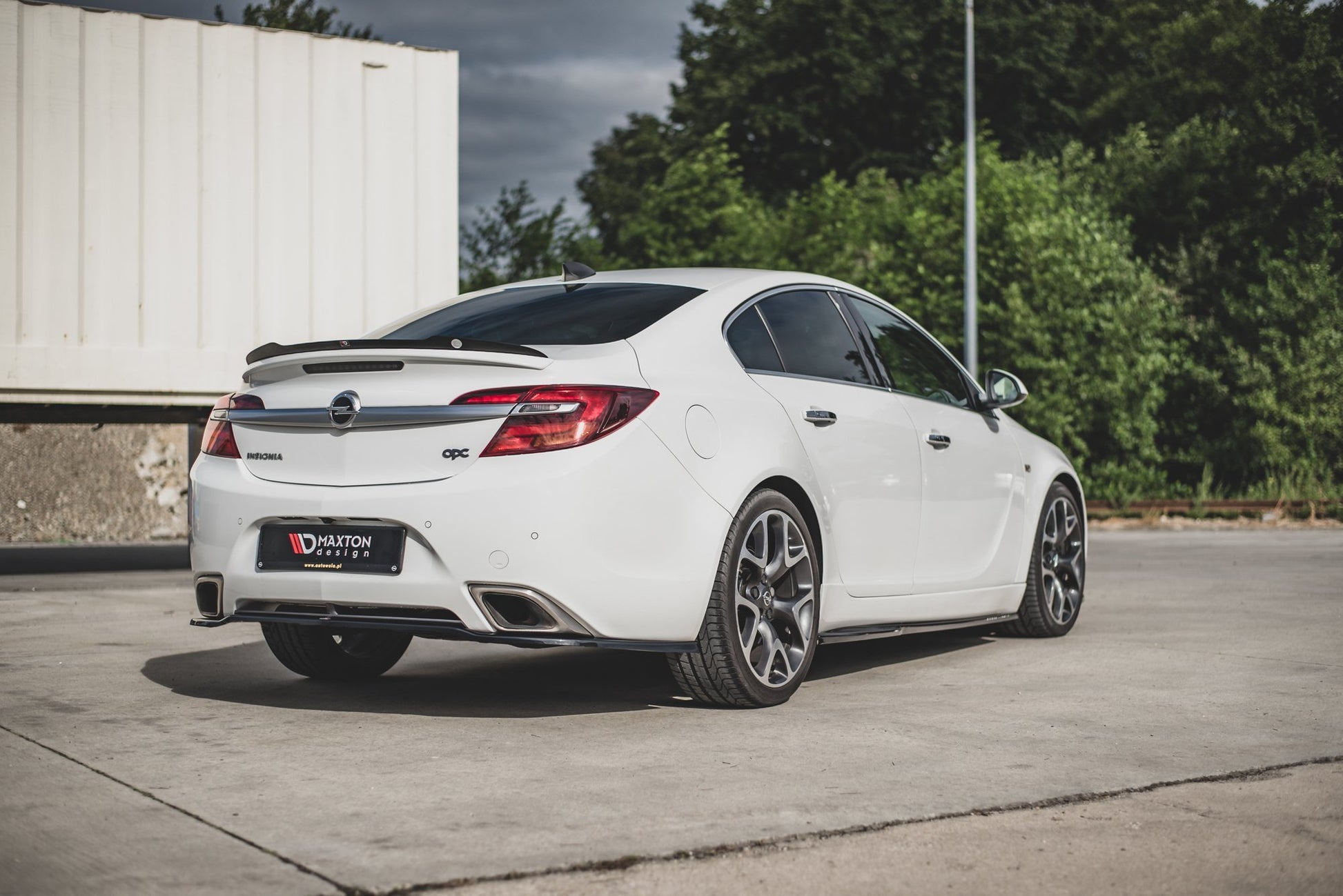 Heckansatz Opel Insignia Mk. 1 OPC Facelift schwarz Hochglanz