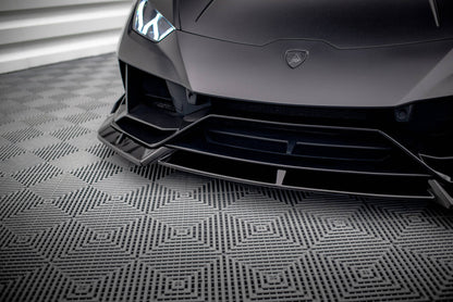 Front Ansatz für Lamborghini Huracan EVO AWD schwarz Hochglanz