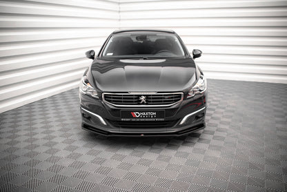 Front Ansatz V.2 für Peugeot 508 GT Mk1 Facelift schwarz Hochglanz