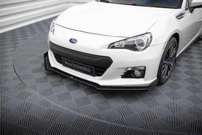 Street Pro Front Ansatz für + Flaps für V.1 + Flaps Subaru BRZ Mk1  schwarz Hochglanz