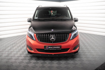 Front Ansatz V.4 für Mercedes-Benz V-Klasse W447 schwarz Hochglanz