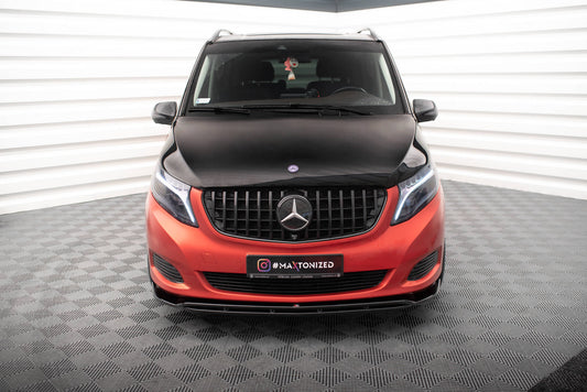 Front Ansatz V.4 für Mercedes-Benz V-Klasse W447 schwarz Hochglanz