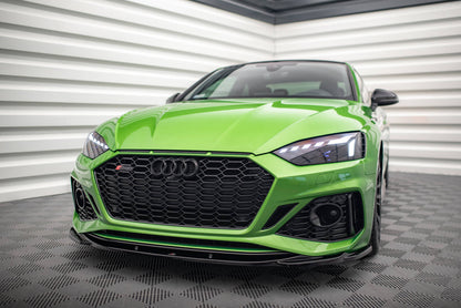 Front Ansatz V.3 für Audi RS5 F5 Facelift schwarz Hochglanz