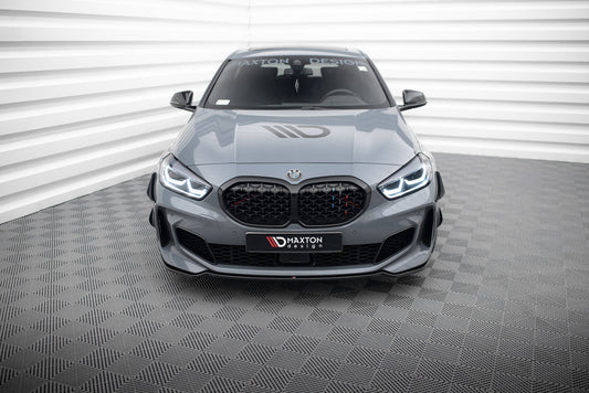 Front Ansatz V.4 für BMW 1er M-Paket/ M135i / 128ti F40  schwarz Hochglanz