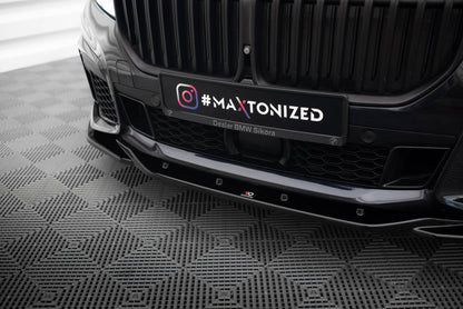 Front Ansatz V.3 für BMW 7 M-Paket G11 / G12 Facelift schwarz Hochglanz