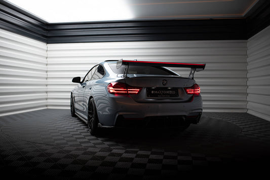 Carbon Spoiler With External Brackets Uprights + LED BMW 4er F32 / 4 F32 M-Paket Coupe
