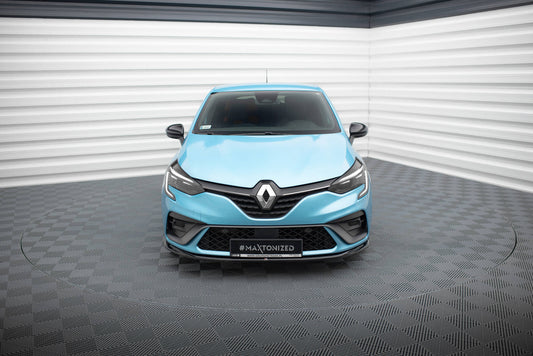 Front Ansatz V.2 für Renault Clio R.S. Line Mk5 schwarz Hochglanz