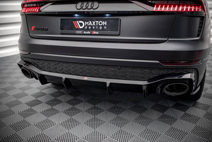 Diffusor Heck Ansatz für Audi RSQ8 Mk1 schwarz Hochglanz