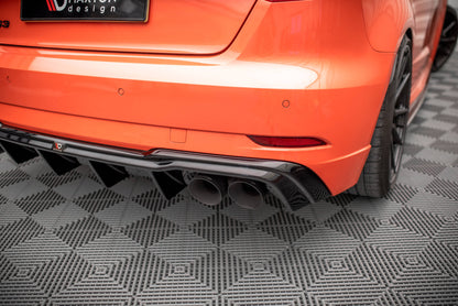 Diffusor Heck Ansatz für + Milltek Sport Auspuffverlängerung Audi RS3 Sportback 8V Facelift