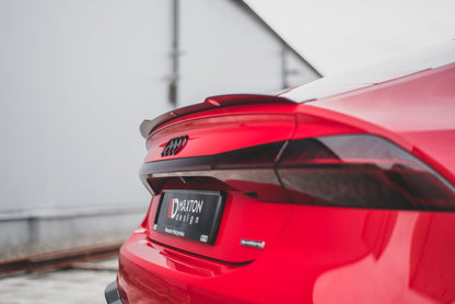 Spoiler CAP für Audi A7 C8 / C8 S-Line / S7 C8 / RS7 C8 schwarz Hochglanz